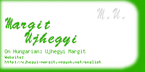 margit ujhegyi business card